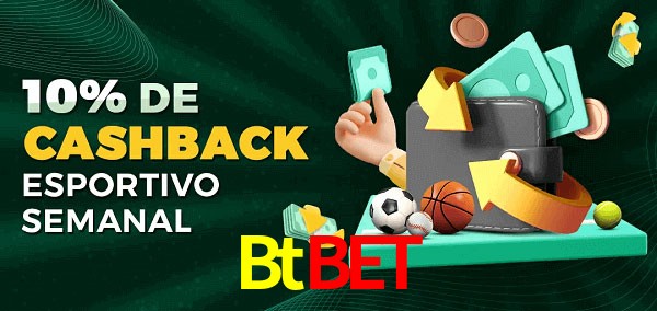 10% de bônus de cashback na Btbet